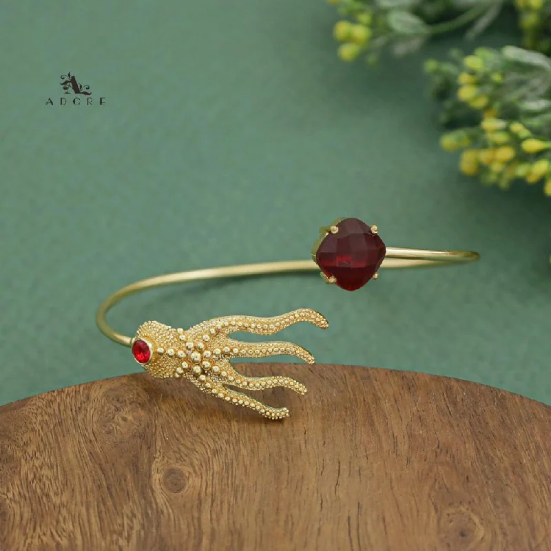 Flash Jewelry Sale – Get Stunning Pieces At Low Prices Golden Octopus Glossy Diamond Bangle