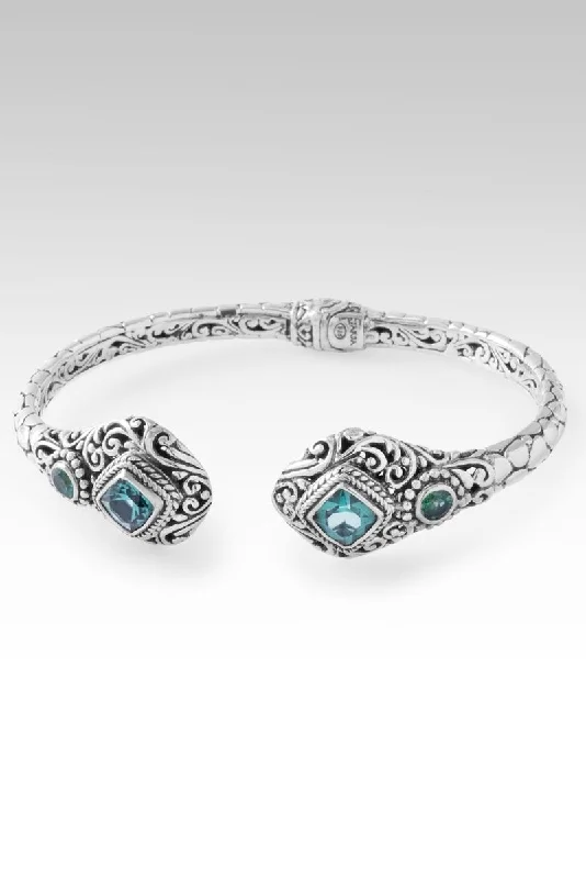 Classic And Modern Jewelry Styles On Sale Graceful Presence Tip-to-Tip Bracelet™ in Green Lab Created Quartz