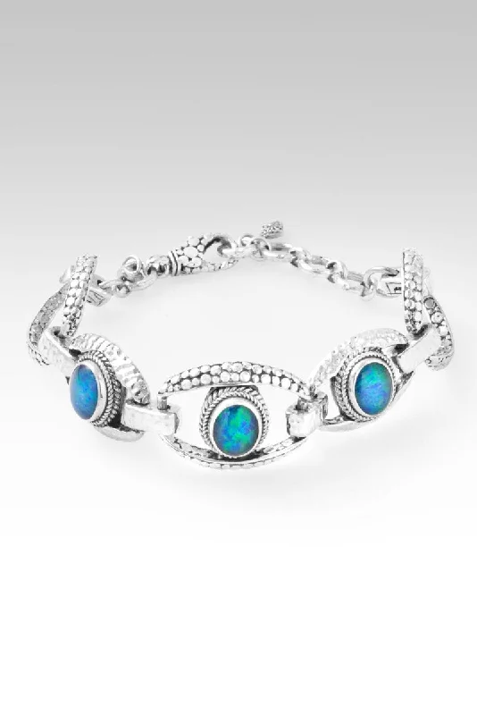 Personalized Jewelry At Special Discount Rates Hope in Him Bracelet™ in Austrailian Opal Triplet
