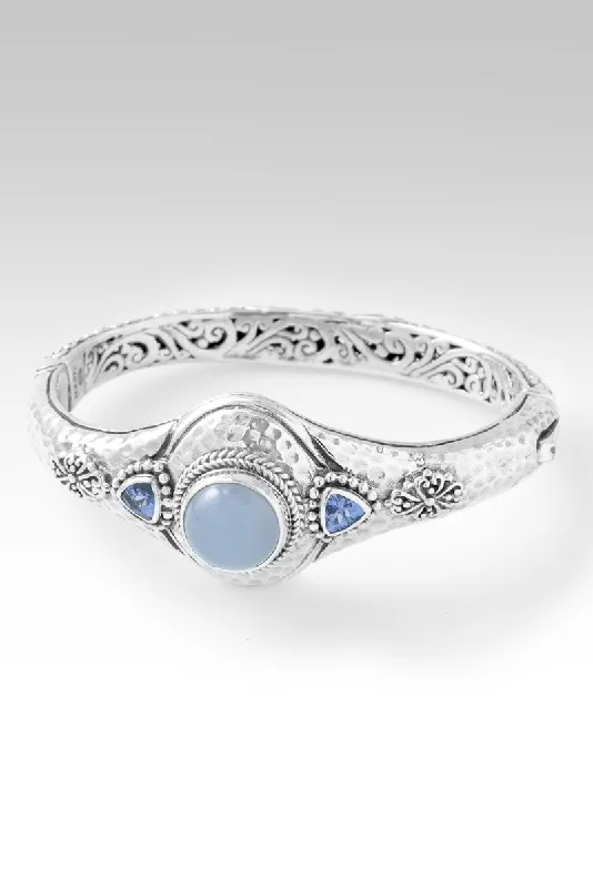 Affordable Glamour – Premium Jewelry At Special Prices I Will Be With You Bangle™ in Blue Chalcedony