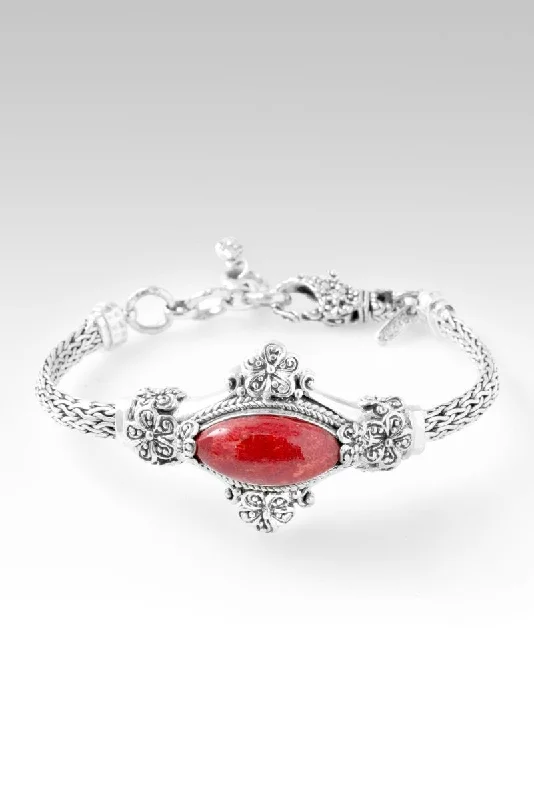 Gorgeous Jewelry, Limited-Time Savings Journey of Faith Bracelet™ in Red Sponge Coral