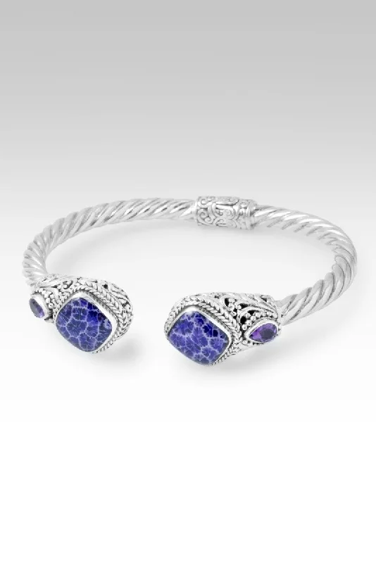 Breathtaking Jewelry, Breathtaking Prices Joyful Expectation Tip-to-Tip Bracelet™ in Purple Fossilized Coral