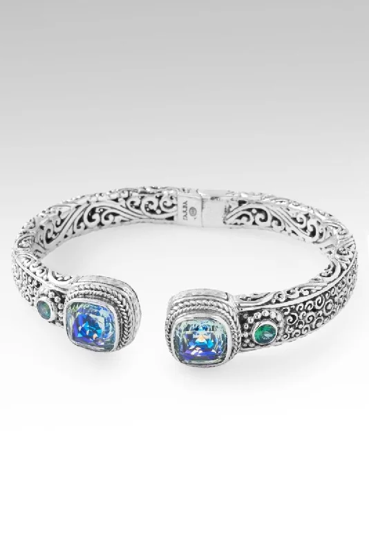 The Perfect Jewelry Piece At The Perfect Discount Legacy of Faithfulness Tip-to-Tip Bracelet™ in Green Reflections™ Mystic Quartz