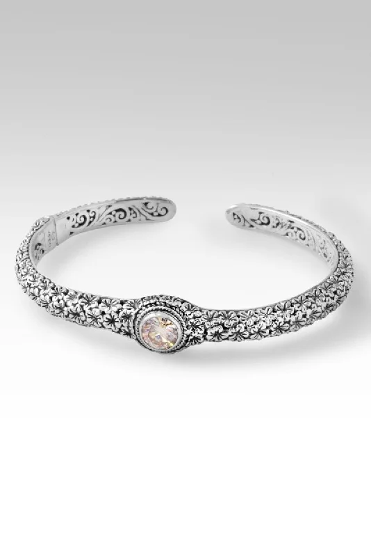 High-Quality Gemstone Jewelry For Special Occasions Love One Another Cuff II™ in Sunkissed Mystic Moissanite High-Quality Gemstone Jewelry For Special Occasions Love One Another Cuff II™ in Sunkissed Mystic Moissanite
