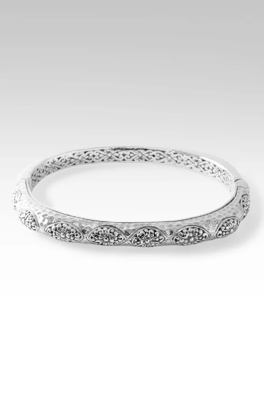 Adjustable Charm Bracelets For A Perfect Fit Loved Beyond Measure Bangle™ in Janyl Adair & Hammered Adjustable Charm Bracelets For A Perfect Fit Loved Beyond Measure Bangle™ in Janyl Adair & Hammered