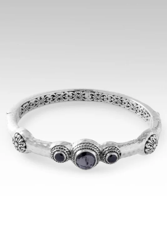 Special Offers On Handcrafted And Designer Jewelry Make Your Light Shine Bangle™ in Odyssey Black Knight™ Mystic Quartz
