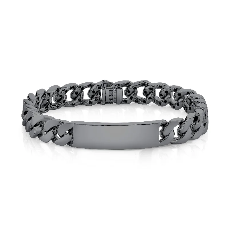 Last Chance To Grab Your Favorite Jewelry At A Discount MEN'S SOLID GOLD ID FLAT LINK BRACELET Last Chance To Grab Your Favorite Jewelry At A Discount MEN'S SOLID GOLD ID FLAT LINK BRACELET