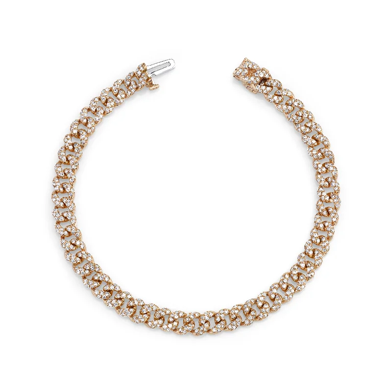 Huge Savings On Timeless Jewelry Collections DIAMOND PAVE MINI LINK BRACELET