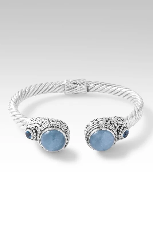 Premium Jewelry At Special Low Prices For A Limited Time Nurturing Soul Tip-to-Tip Bracelet™ in Aquamarine