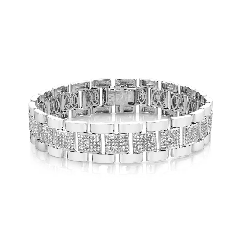 Buy More, Save More On Stunning Jewelry Pieces MEN'S DIAMOND PARTIAL PAVE JOURNEY BRACELET Buy More, Save More On Stunning Jewelry Pieces MEN'S DIAMOND PARTIAL PAVE JOURNEY BRACELET