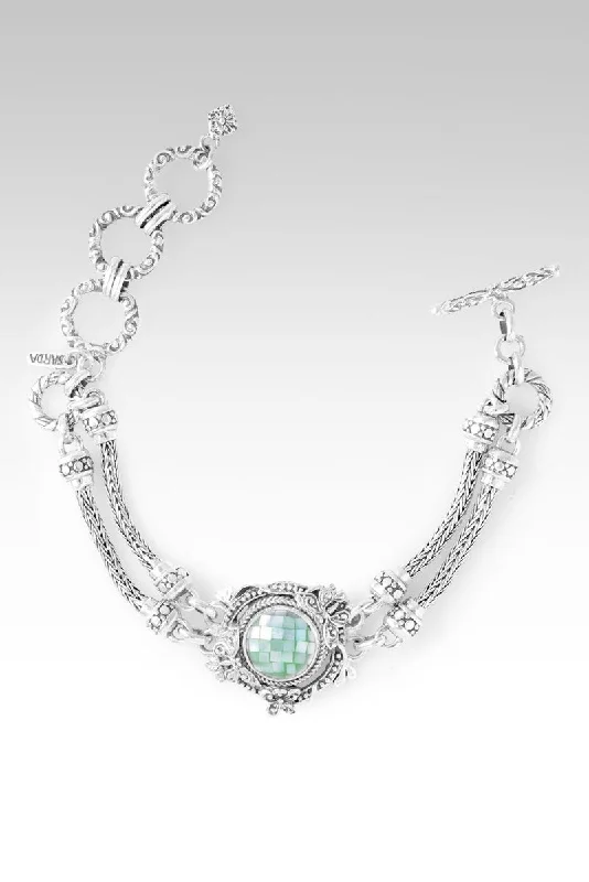 Chic And Stylish Jewelry At Exclusive Prices Peace Promise Bracelet II™ in Green Mother of Pearl Mosaic Chic And Stylish Jewelry At Exclusive Prices Peace Promise Bracelet II™ in Green Mother of Pearl Mosaic