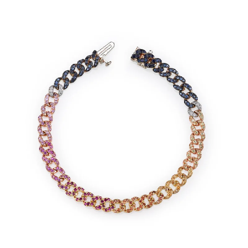 Fashion-Forward Jewelry At Incredible Prices RAINBOW PAVE MINI LINK BRACELET