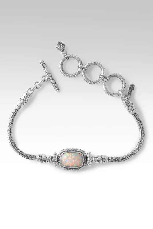 Versatile Layering Jewelry For Effortless Chic Rise Above Bracelet™ in Peaches & Cream Simulated Opal Versatile Layering Jewelry For Effortless Chic Rise Above Bracelet™ in Peaches & Cream Simulated Opal