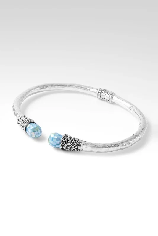 Elegant Jewelry Pieces At Unbelievable Prices There is Always Light Tip-to-Tip Bracelet™ in Aqua Green Mother of Pearl Mosaic