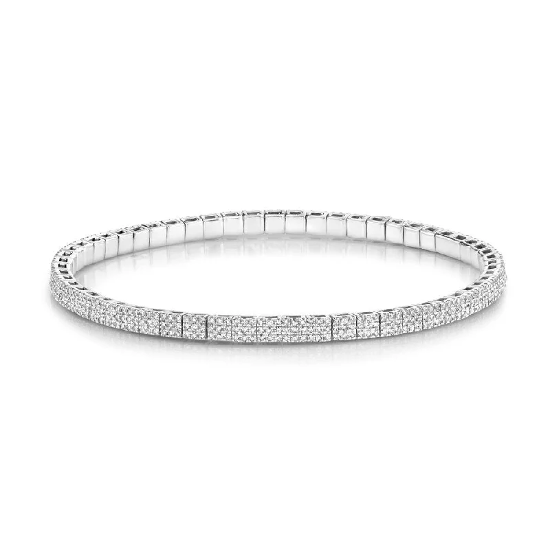 Limited-Stock Jewelry Clearance – Grab Your Favorites Now MEN'S PAVE SQUARE STRETCH BRACELET