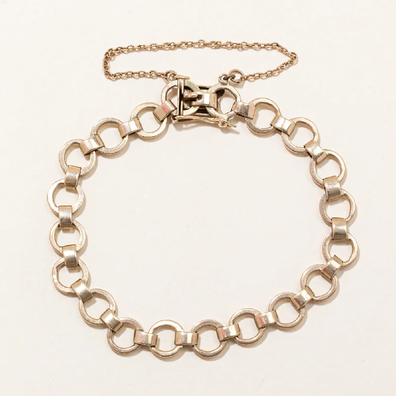 Handmade Pearl Jewelry For Timeless Elegance Vintage Chain Bracelet | 7.5"|