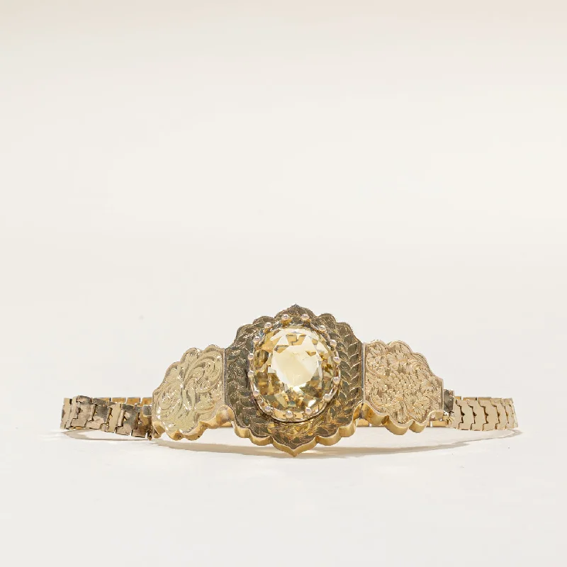 Eco-Friendly Sustainable Jewelry For Conscious Buyers Vintage Citrine Bracelet | 5.45ct | 6.5" | Eco-Friendly Sustainable Jewelry For Conscious Buyers Vintage Citrine Bracelet | 5.45ct | 6.5" |