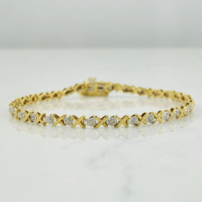 Limited-Time Jewelry Sale – Don't Miss These Deals XO Diamond Bracelet | 0.08ctw | 7.25" |
