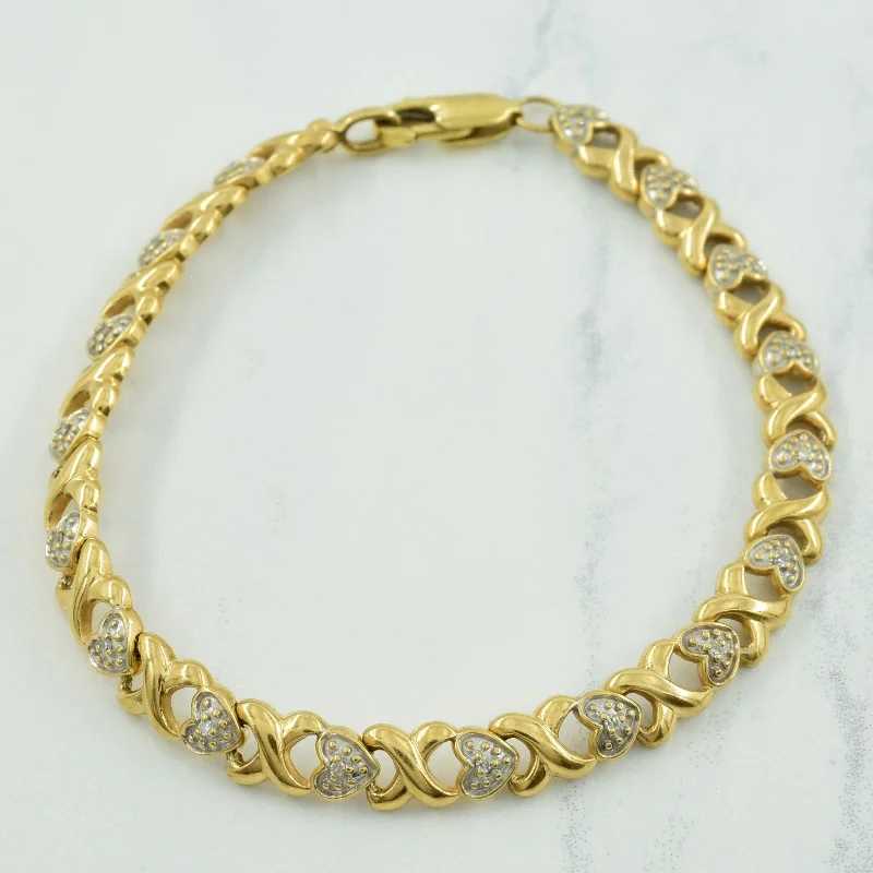 Jewelry Clearance Sale – Final Reductions XO Diamond Bracelet | 0.15ctw | 7" |