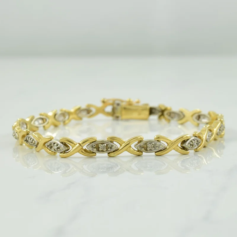 The Perfect Jewelry Piece At The Perfect Price XO Diamond Bracelet | 0.16ctw | 6.75" |