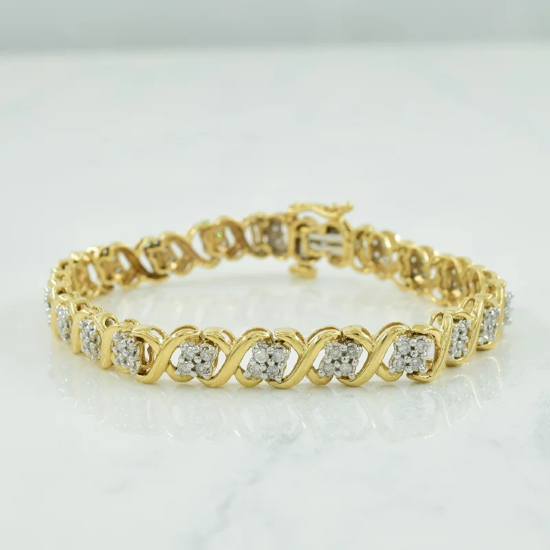 Get Ready To Sparkle – Special Jewelry Discounts XO Diamond Tennis Bracelet | 0.88ctw | 6" |
