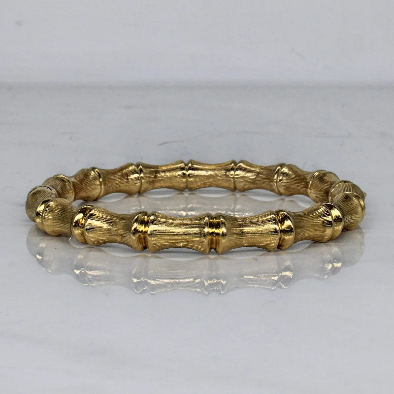 Unique Jewelry For Less – Shop The Sale Now Yellow Gold Bamboo Bracelet | 8" |