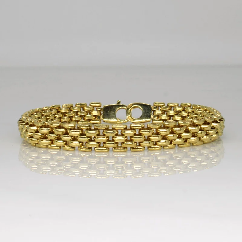Shop Modern Jewelry Collections With Exclusive Discounts Yellow Gold Panther Chain Bracelet | 7.5" |