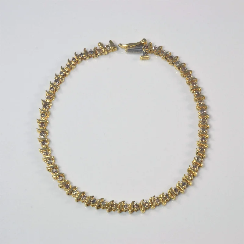 Personalized Jewelry Sale – Unique Gifts At Low Prices Yellow Gold Diamond Tennis Bracelet | 0.50ctw | 7.5" |