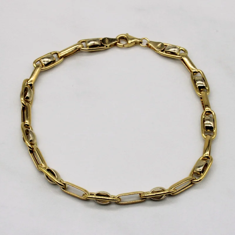 Must-Have Jewelry At Unbelievable Discounts Yellow Gold Elongated Link Bracelet | 8" |