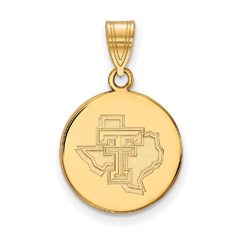Elegant Jewelry, Exclusive Prices – Shop Now 10k Yellow Gold Texas Tech U. Medium Pendant