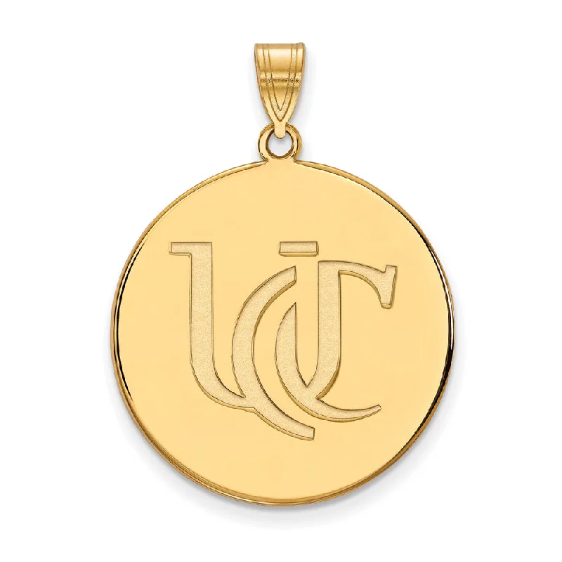 Huge Savings On Timeless Jewelry Collections 10k Yellow Gold U of Cincinnati XL Disc Pendant