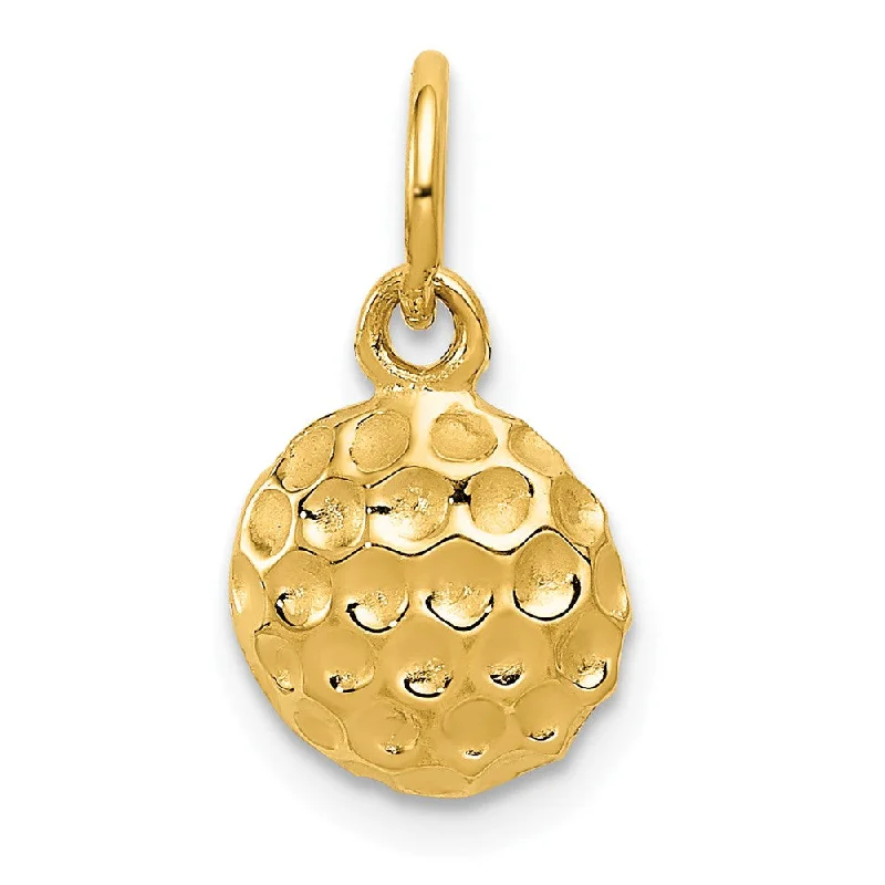 Flash Deals On Fine Jewelry – Shop Before It's Gone 14k Yellow Gold Polished Golf Ball Pendant, 9mm