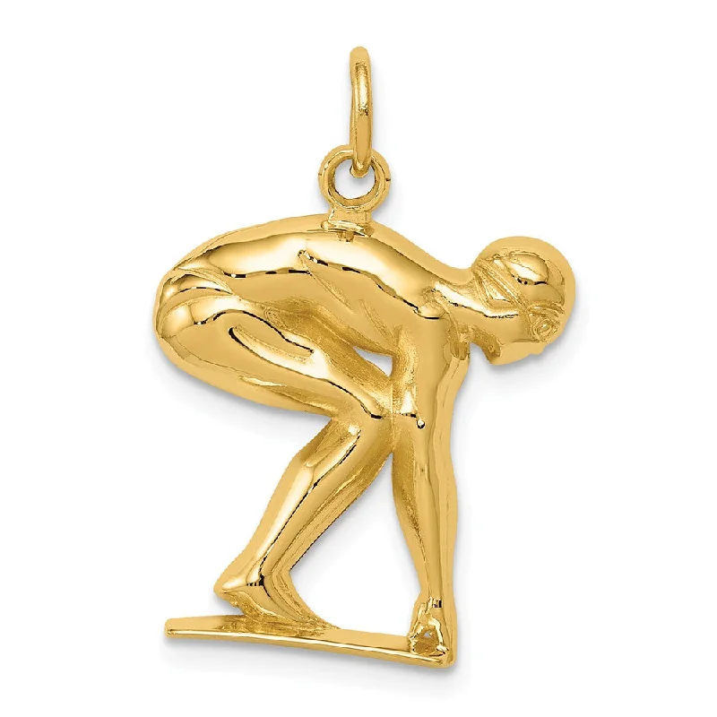 Holiday Jewelry Sale – Perfect Gifts At Great Prices 14k Yellow Gold Swimmer / Diver Pendant