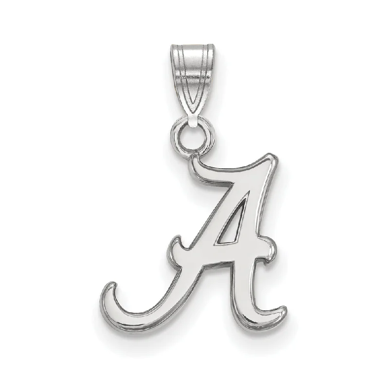 Adjustable Charm Bracelets For A Perfect Fit 10k White Gold U. of Alabama Small Initial A Pendant