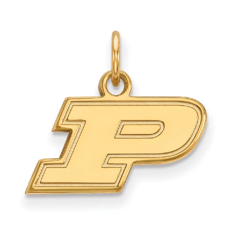 10k Yellow Gold Purdue XS Initial P Charm or Pendant