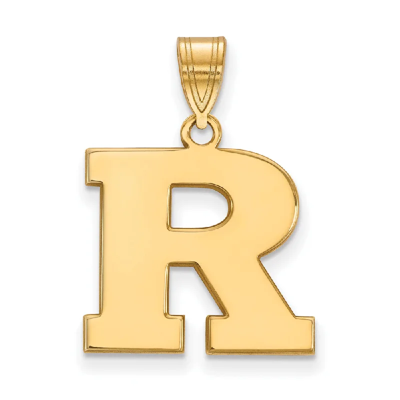 Bestselling Jewelry At Special Promotional Rates 10k Yellow Gold Rutgers Medium Initial R Pendant