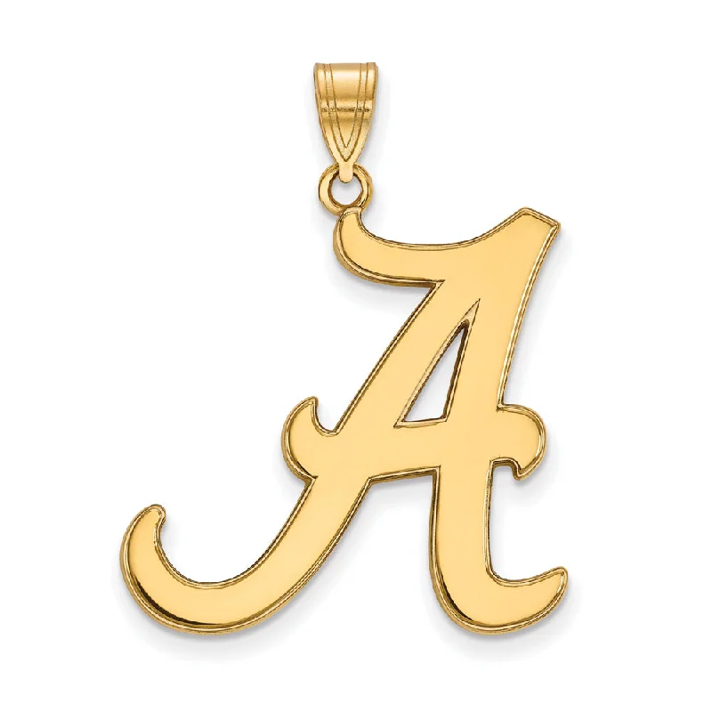 Trending Jewelry Styles Now At Limited-Time Discounts 10k Yellow Gold U. of Alabama XL Initial A Pendant
