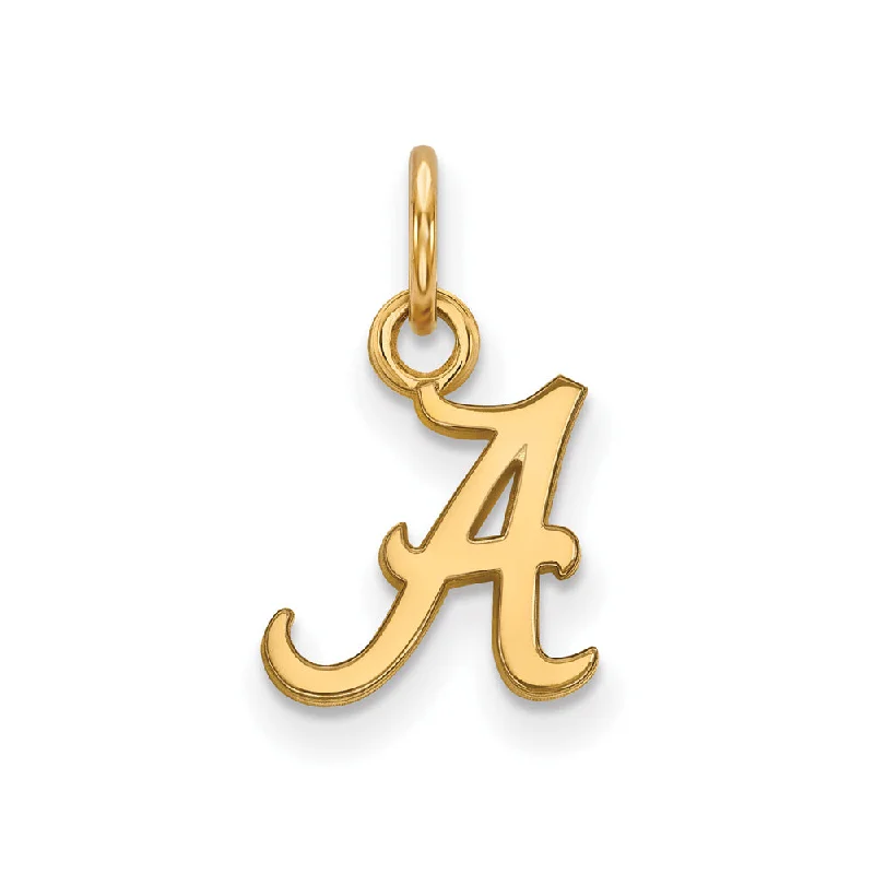 Limited-Stock Jewelry Sale – Once It's Gone, It's Gone 10k Yellow Gold U. of Alabama XS (Tiny) Initial A Charm or Pendant