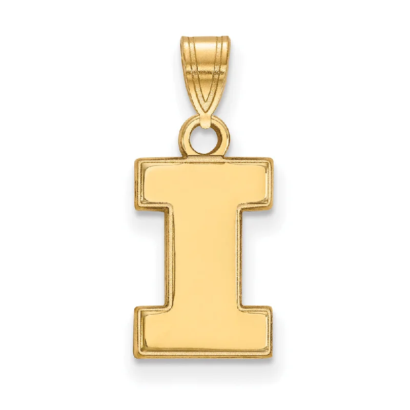 Chic And Stylish Jewelry At Exclusive Prices 10k Yellow Gold U. of Illinois Small Initial I Pendant