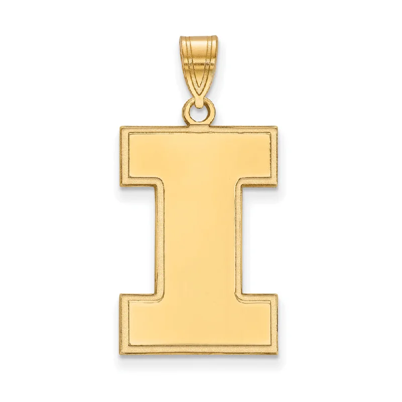 Elegant Jewelry, Affordable Luxury – Shop Now 10k Yellow Gold U. of Illinois XL Initial I Pendant