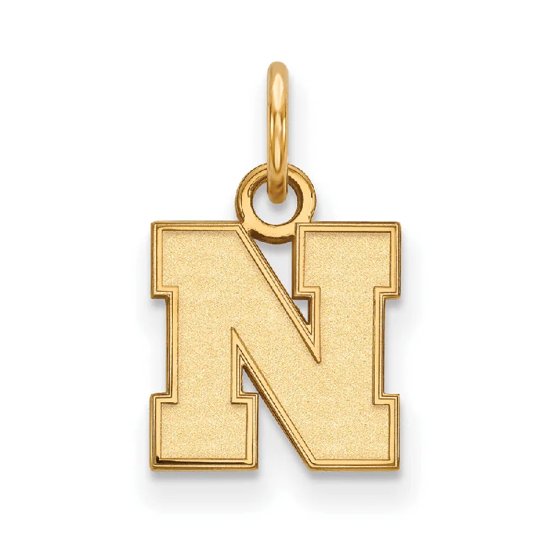 Buy More, Save More – Special Jewelry Discounts 14k Gold Plated Silver U. of Nebraska XS (Tiny) Initial N Charm