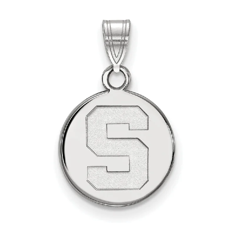 Jewelry Sale Alert – Shop Timeless Elegance Today Sterling Silver Michigan State Small Initial S Disc Pendant