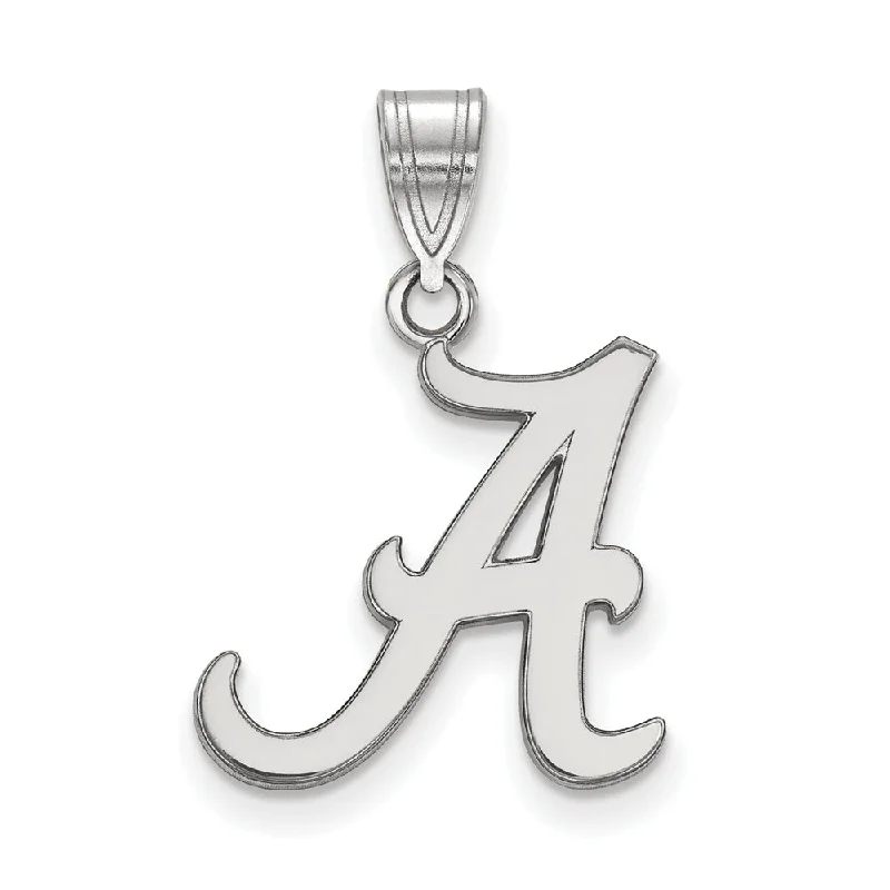 Waterproof Stainless Steel Jewelry For Lasting Beauty Sterling Silver U. of Alabama Medium Initial A Pendant
