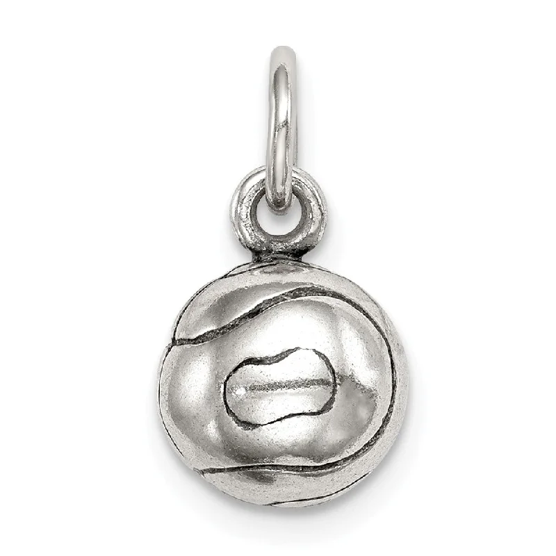 Luxury Jewelry Sale – Elegant Styles At Unbeatable Prices Sterling Silver 9mm Antiqued 3D Tennis Ball Charm