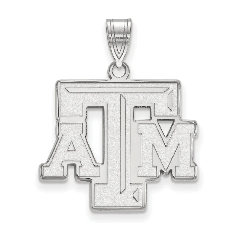 Affordable Luxury Jewelry – Style At A Great Price Sterling Silver Texas A&M U. Large Fancy 'TAM' Pendant
