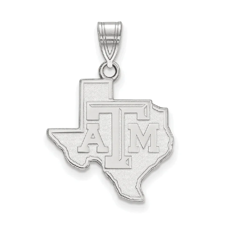 Your Dream Jewelry At Dream Prices Sterling Silver Texas A&M U. Large Logo Pendant