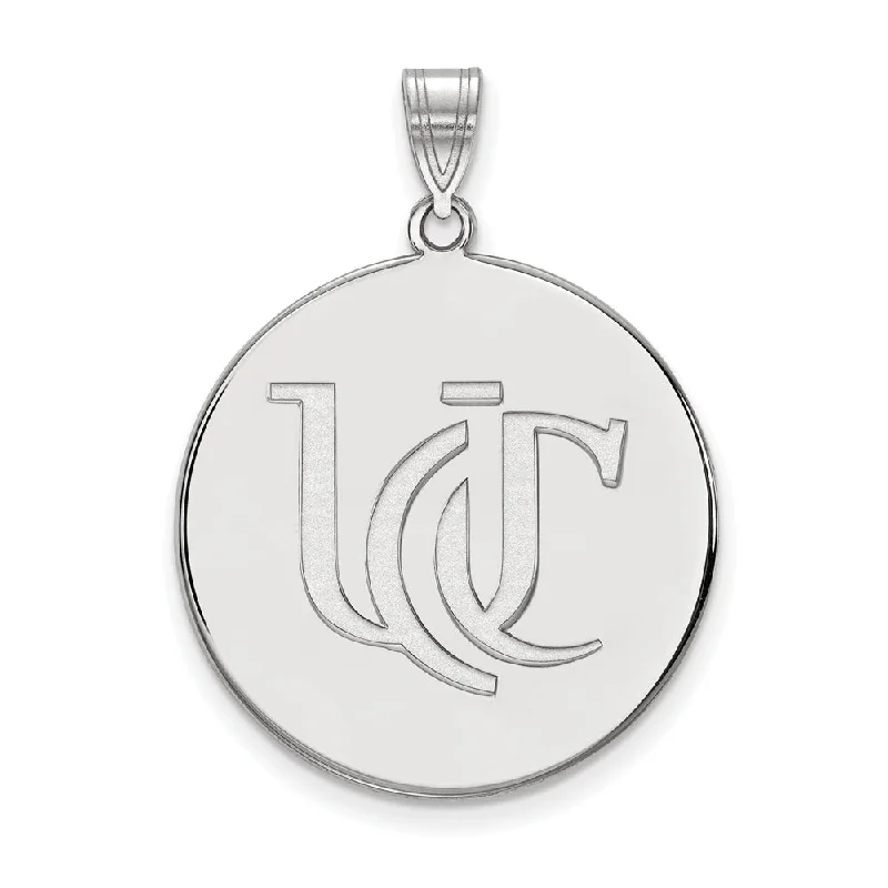 Sterling Silver U. of Cincinnati XL Disc Pendant