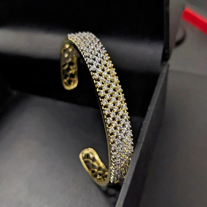Affordable Gold-Plated Jewelry For Modern Fashion Aamrapali Gold  Plated  AD  Bangle