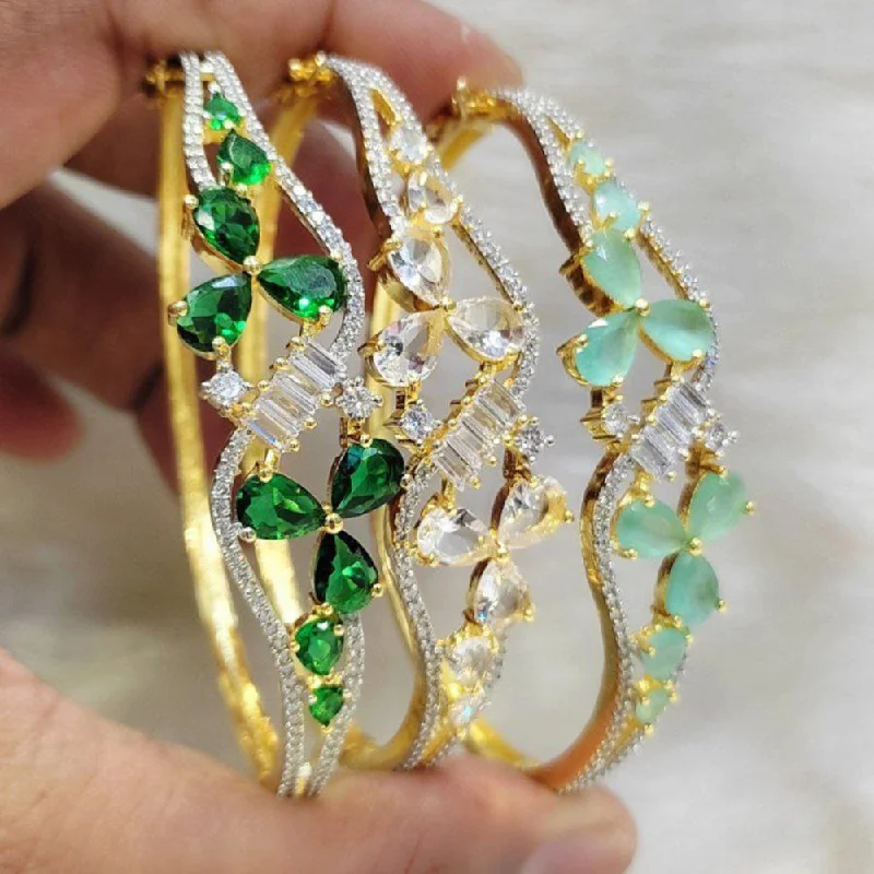 Flash Sale On Stunning Jewelry – Don't Miss Out Aamrapali Gold Plated American Diamond Bangle (1Piece Only)