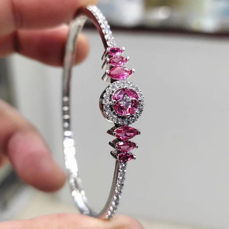 Last Chance To Grab Your Favorite Jewelry At A Discount Aamrapali Silver Plated AD Bangle
